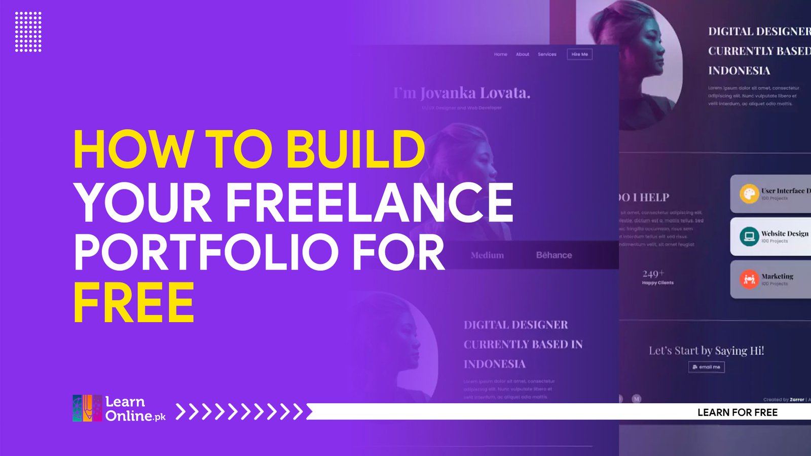 How to build your freelance portfolio for free