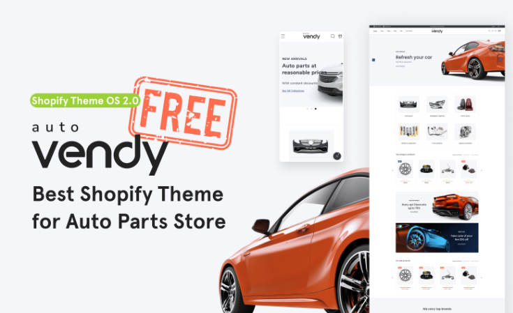 free Shopify theme for spare parts store