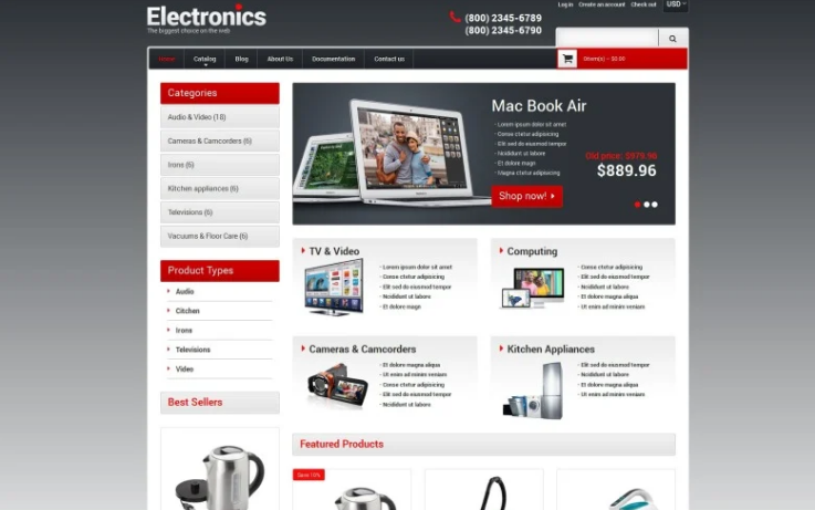 free Shopify theme for electronics store