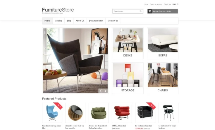 free Shopify theme for furniture store