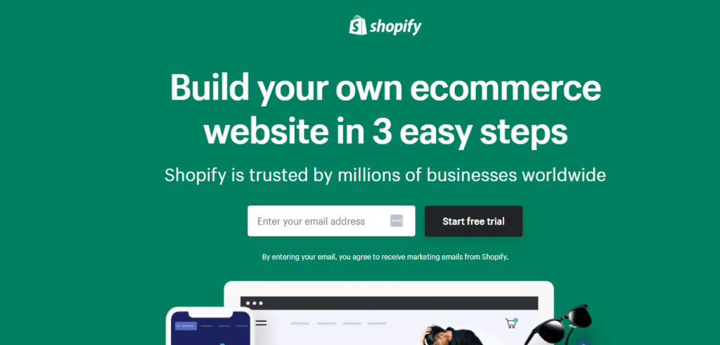 shopify store free trial